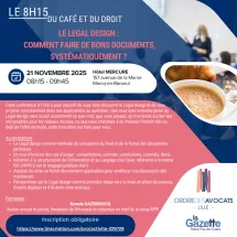 Le 8h15 du café et du droit